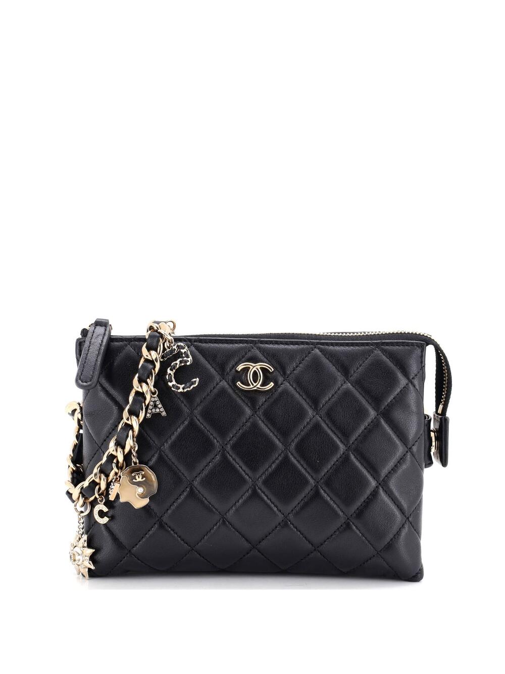 Chanel Coco Charms Wristlet Pouch #370864C25B